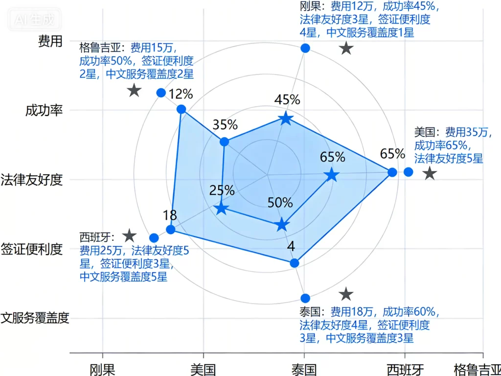 全球热门试管婴儿目的地核心优势对比