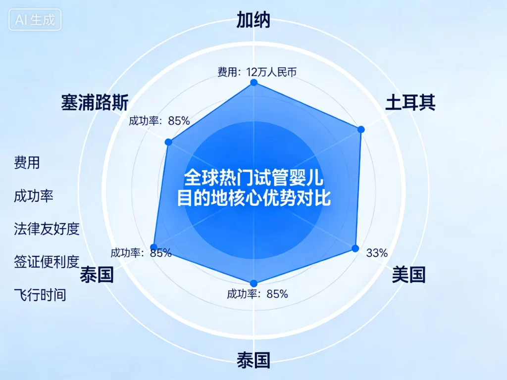 全球热门试管婴儿目的地核心优势