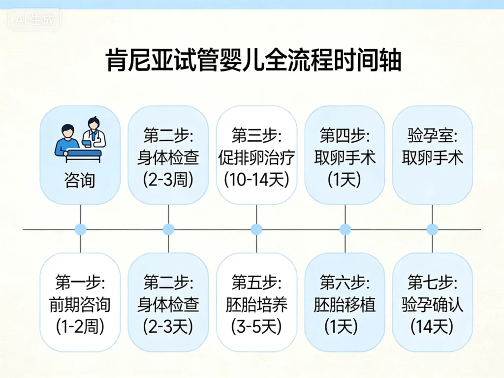 肯尼亚试管婴儿全流程时间轴图