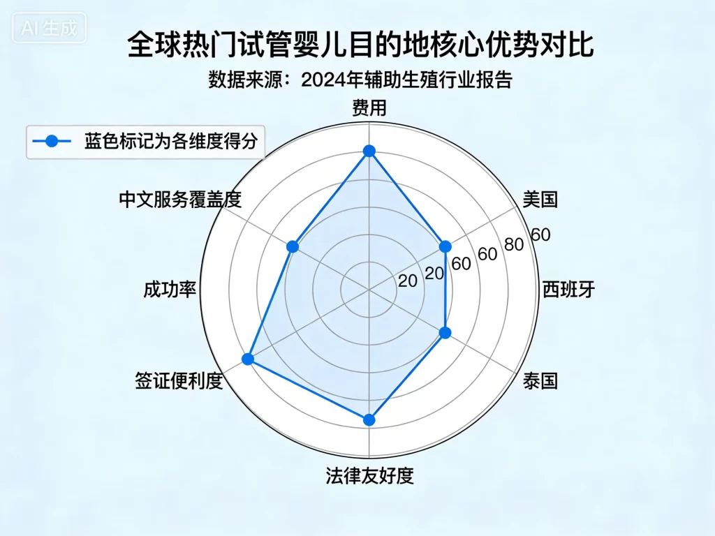 全球热门试管婴儿目的地核心优势对比