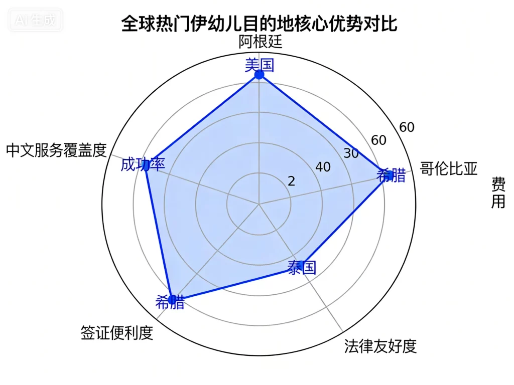 全球热门试管婴儿目的地核心优势对比