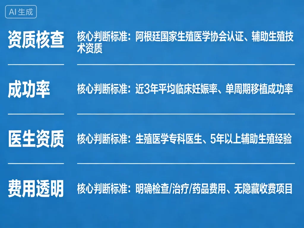 阿根廷试管机构选择避坑指南清单