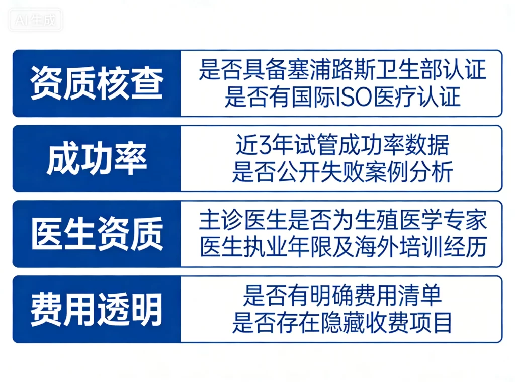 塞浦路斯试管机构选择避坑指南