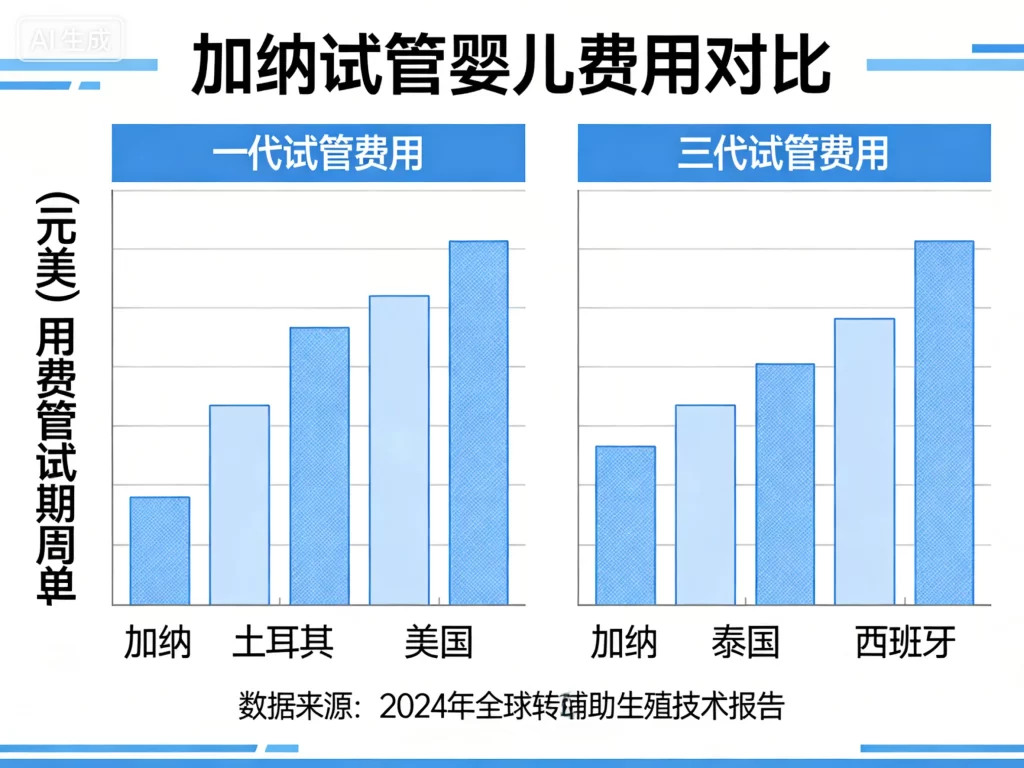 加纳试管婴儿费用对比