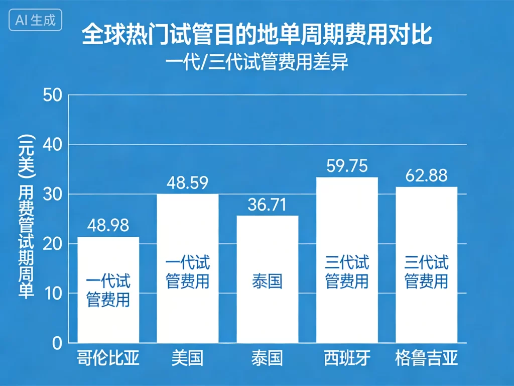哥伦比亚试管婴儿费用对比