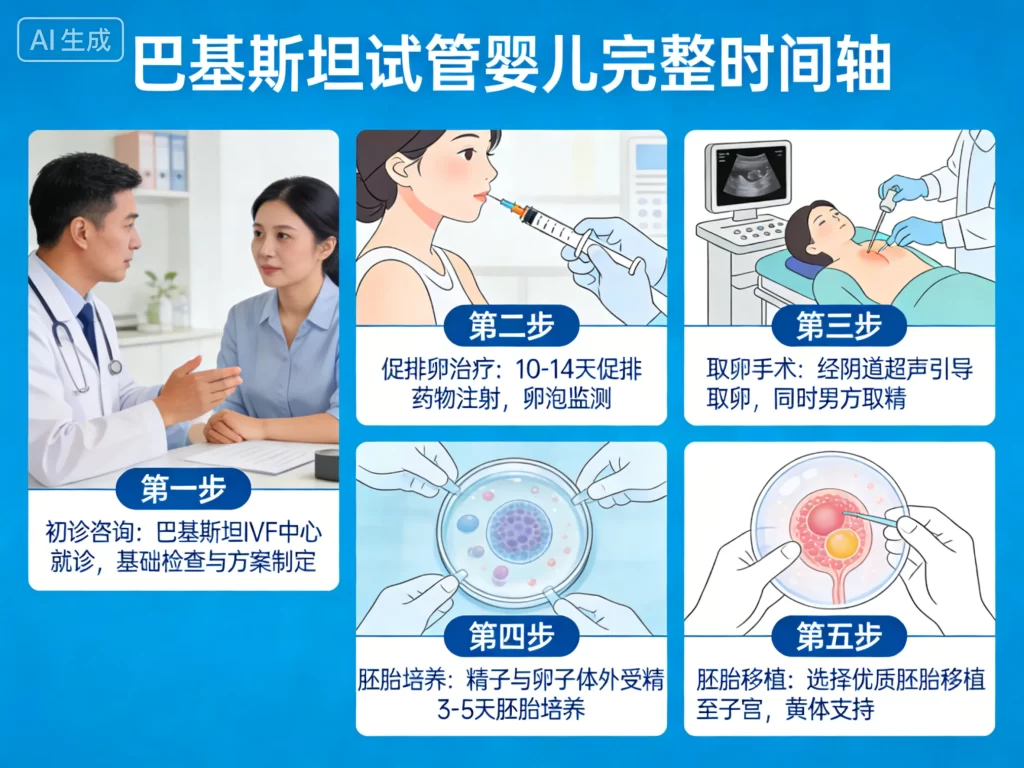 巴基斯坦试管婴儿完整时间轴流程图