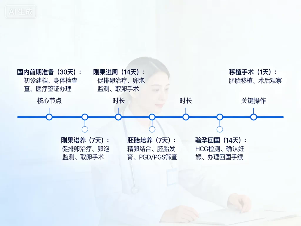 刚果试管婴儿全流程时间轴图