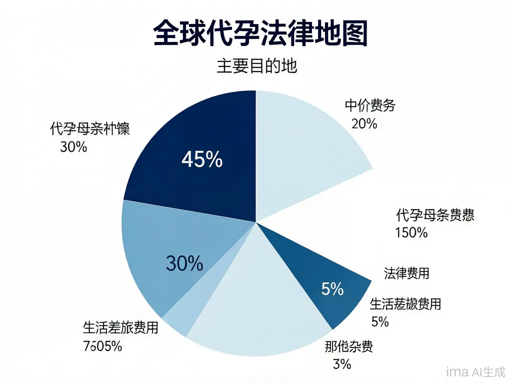 阿根廷代孕费用构成饼图
