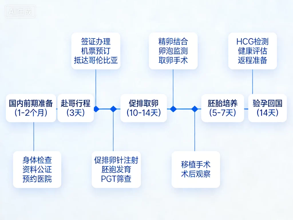 哥伦比亚试管婴儿全流程时间