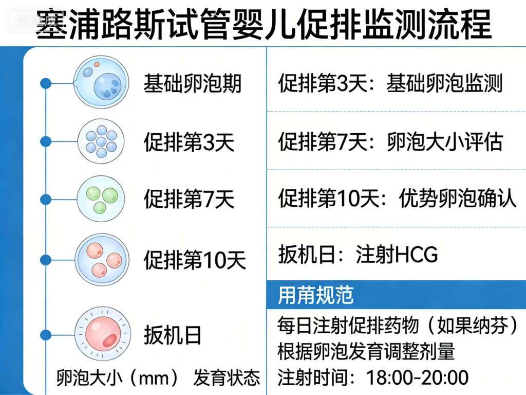 塞浦路斯试管婴儿促排监测流程