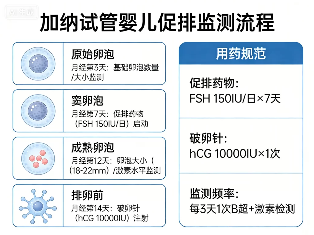 加纳试管婴儿促排监测流程