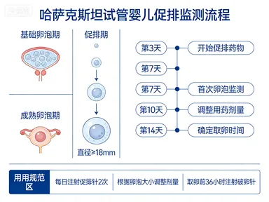 哈萨克斯坦试管婴儿促排监测流程