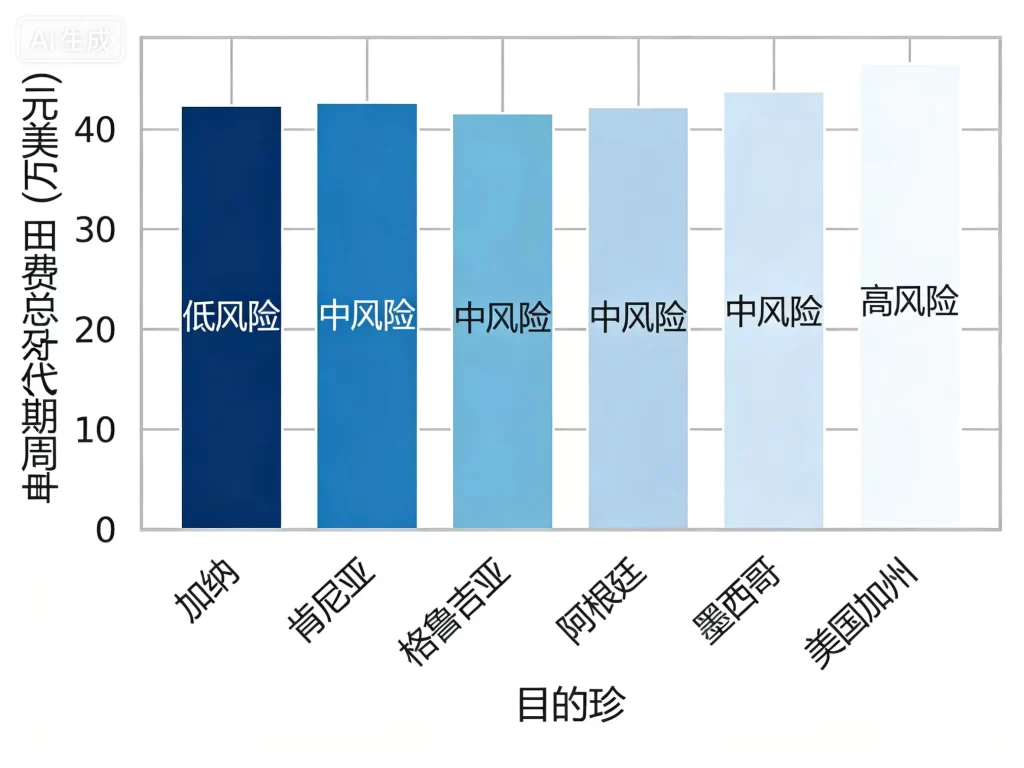 全球主要代孕目的地费用与风险对比