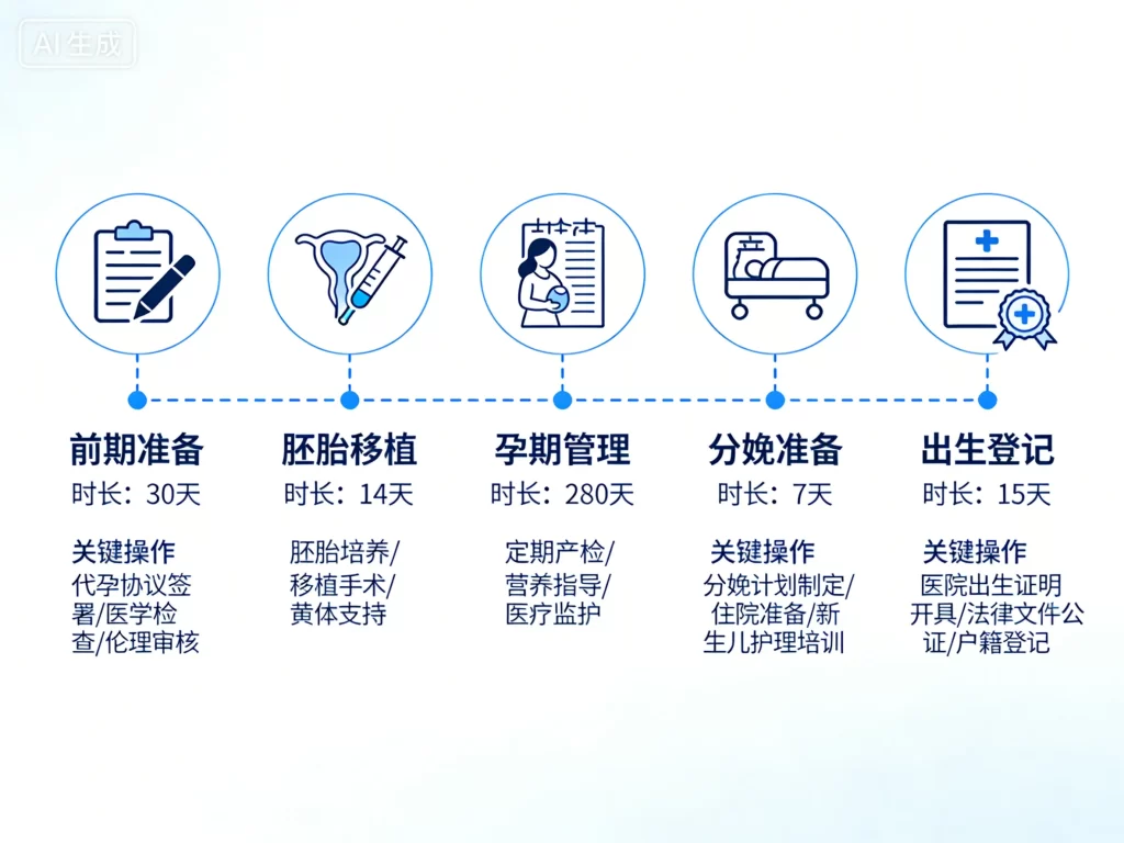 印度合法利他代孕全流程时间轴