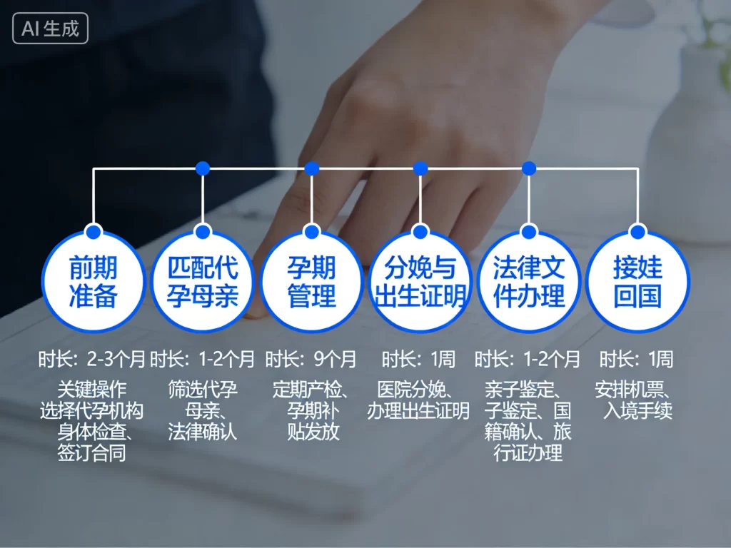 阿根廷代孕全流程时间轴图