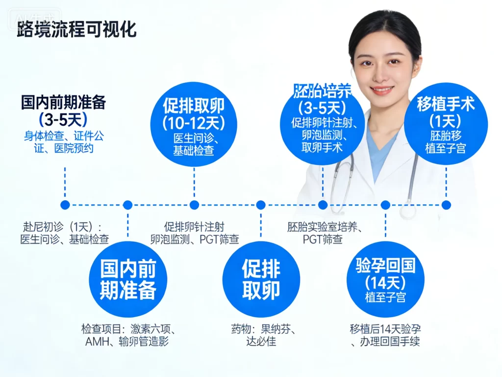 尼泊尔试管婴儿全流程时间轴图