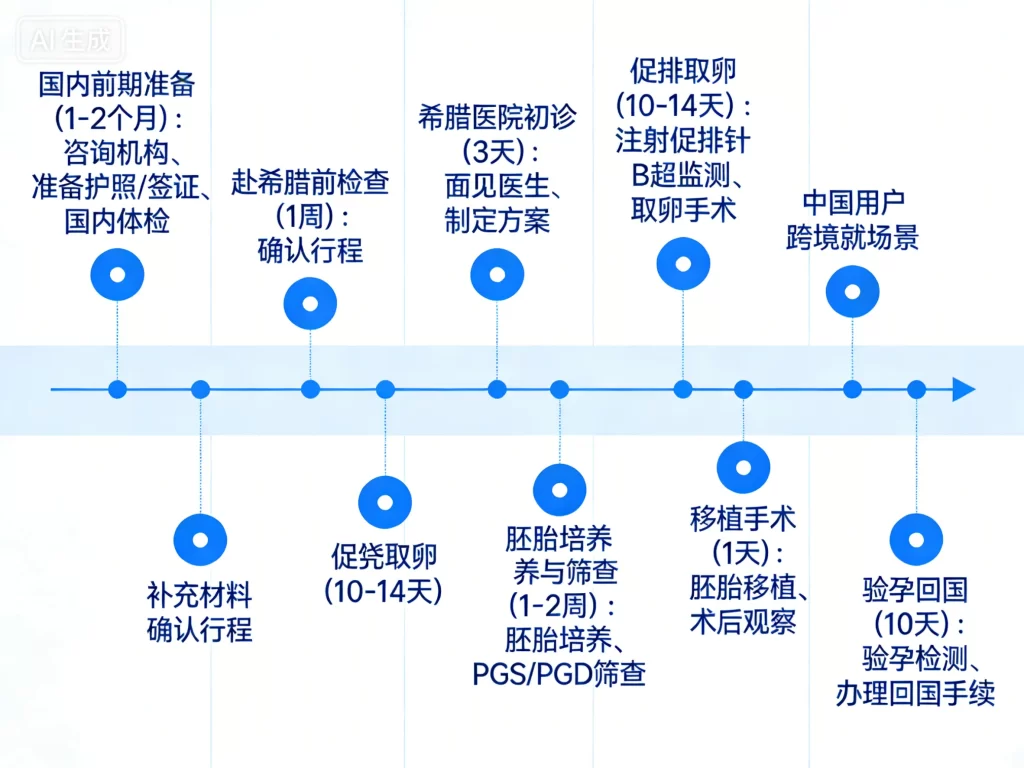 希腊试管婴儿全流程时间轴图
