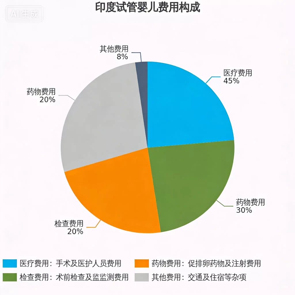 印度试管婴儿费用构成图