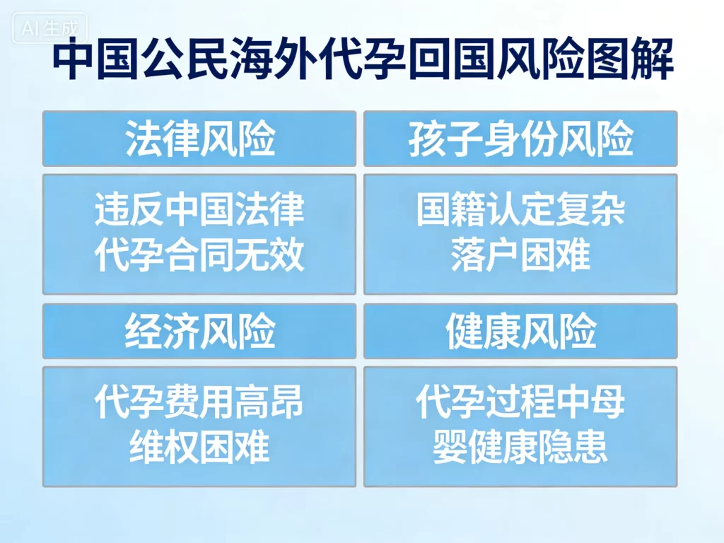 中国公民海外代孕回国风险