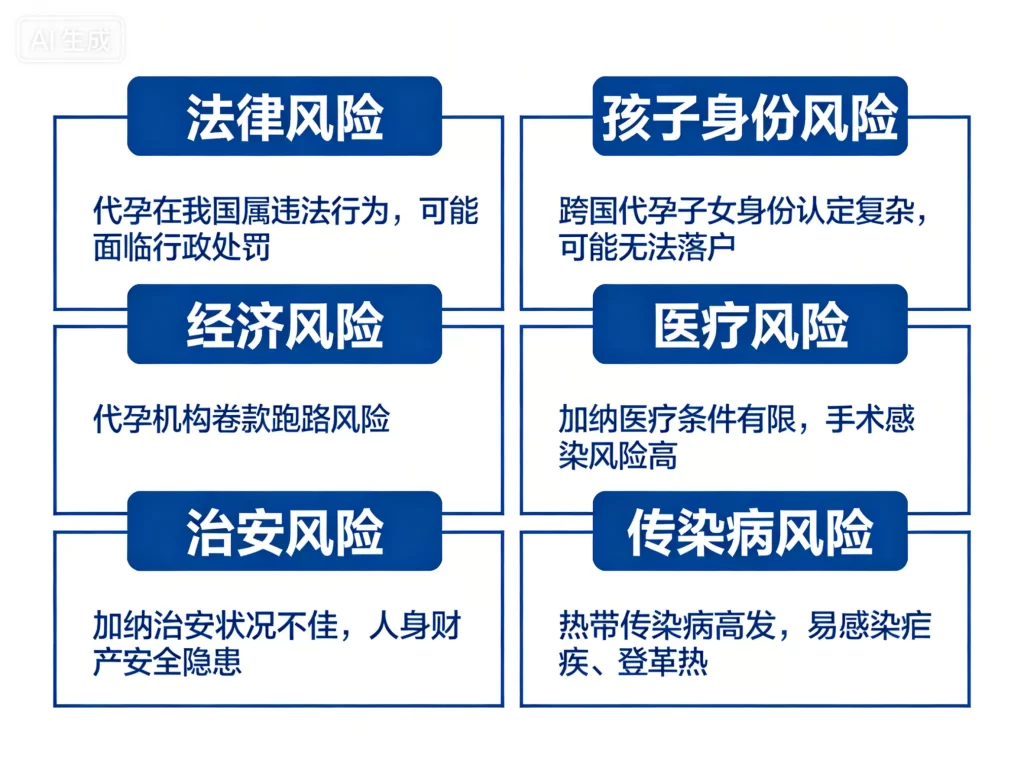 中国公民赴加纳代孕回国风险图