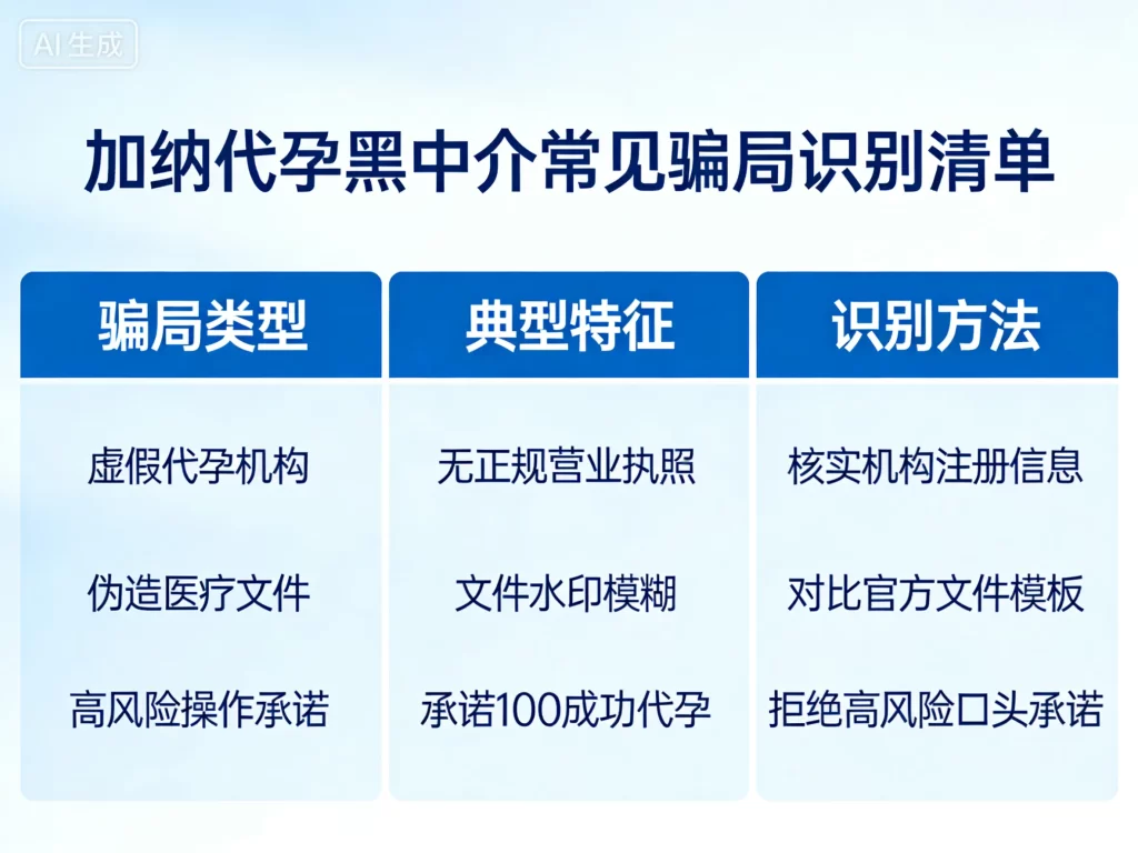 加纳代孕黑中介常见骗局识别清单图