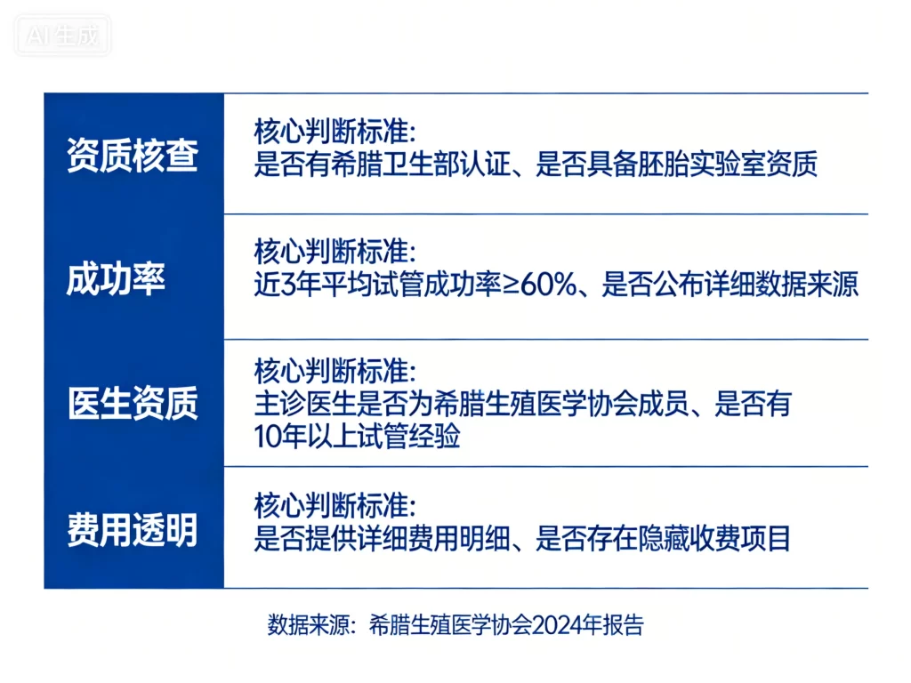 希腊试管机构选择避坑指南清单图